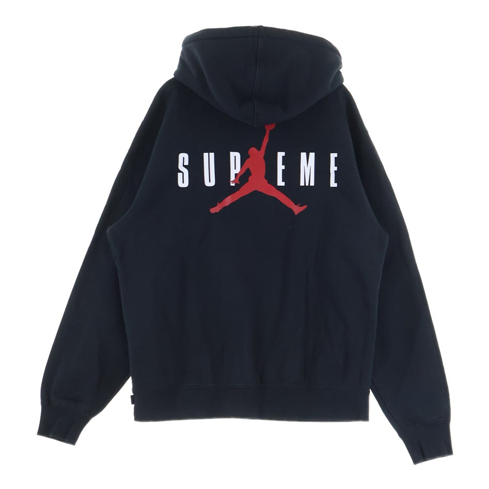SUPREME(シュプリーム) 24AW Jordan Hooded Sweatshirt ジョーダン ロゴ刺繍 プルオーバースウェットパーカー フーディー ブラック HF0836-010
