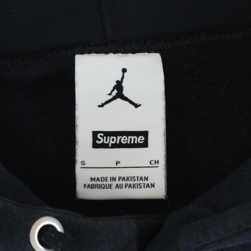 SUPREME(シュプリーム) 24AW Jordan Hooded Sweatshirt ジョーダン ロゴ刺繍 プルオーバースウェットパーカー フーディー ブラック HF0836-010