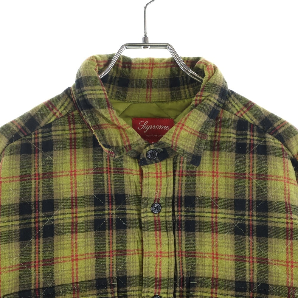 SUPREME(シュプリーム) 21AW Quilted Plaid Flannel Shirt スターロゴ