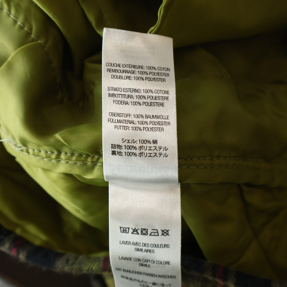 SUPREME(シュプリーム) 21AW Quilted Plaid Flannel Shirt スターロゴ刺繍 キルティングフランネルシャツ 長袖シャツ イエロー