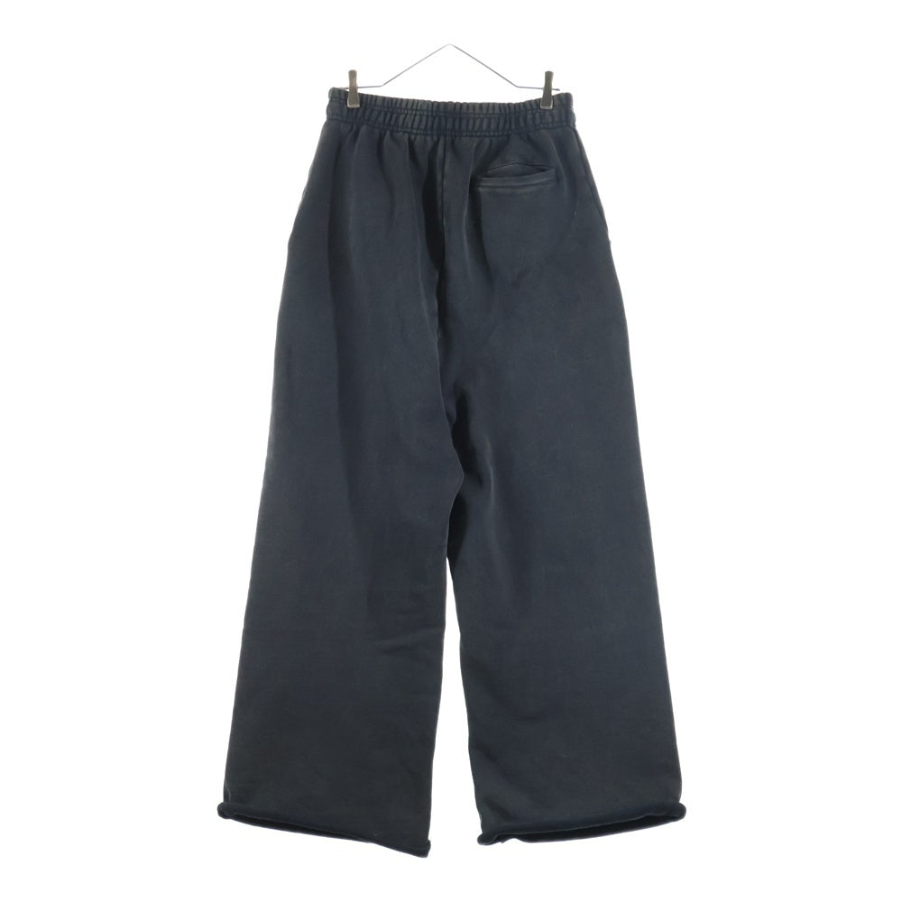 entire studios(エンタイア スタジオ) FULL SWEATPANT ウォッシュド加工 スウェットパンツ ブラック UNU-25-3014