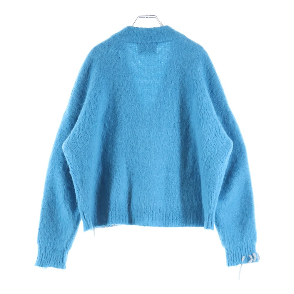 NO BRAND(ノーブランド) BONSAI(ボンサイ) MOHAIR KNIT CARDIGAN モヘヤニットカーディガン ブルー