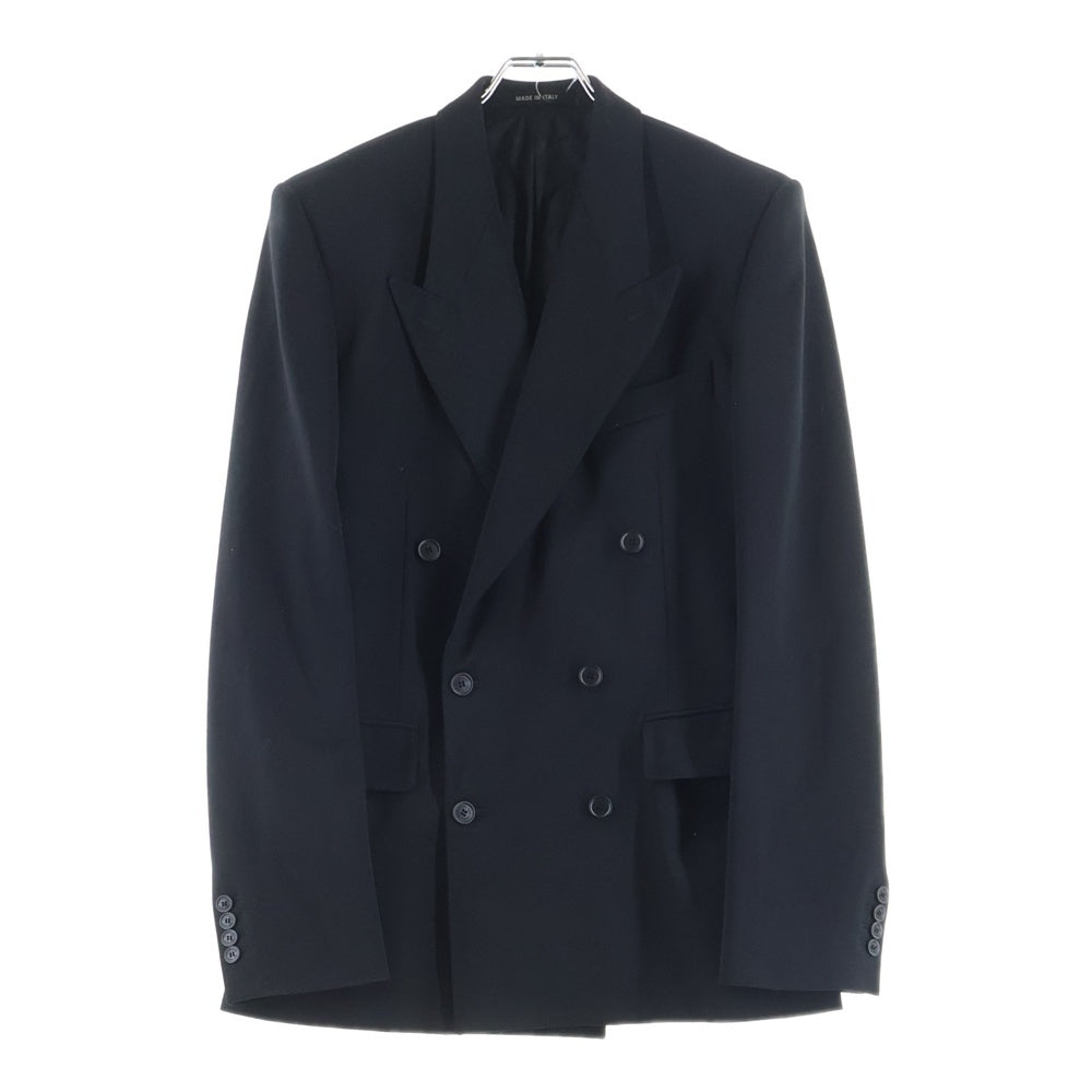 BALENCIAGA(バレンシアガ) 23SS Hourglass Wool Blazer Wool Jacket 3B ウールテーラードジャケット ブラック 725195 TNT03
