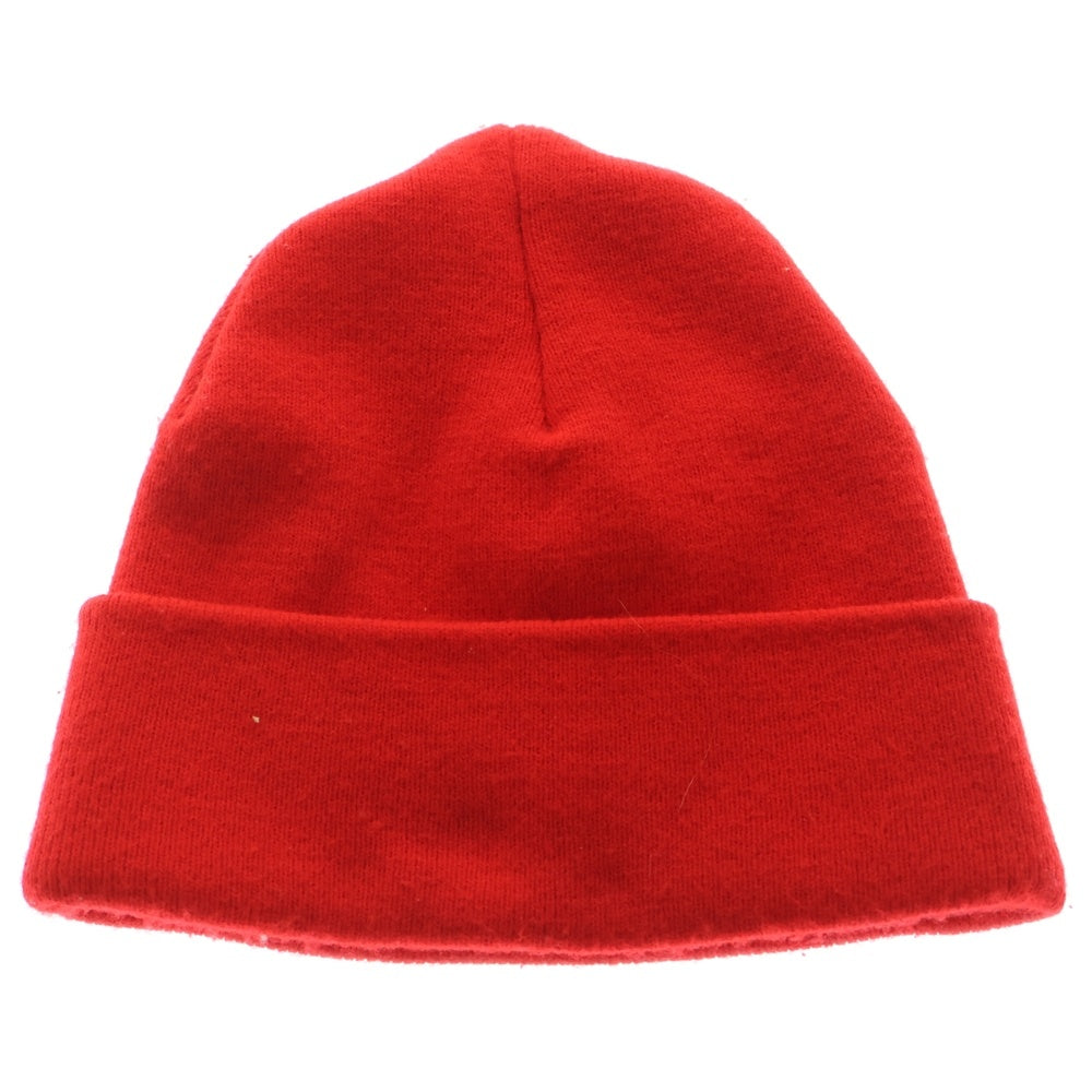 CHROME HEARTS(クロムハーツ) WATCH CAP ワッチキャップ ロゴ刺繍 ニットビーニー ニット帽 帽子 レッド