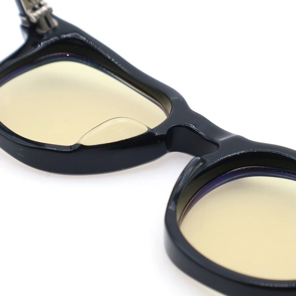 CHROME HEARTS(クロムハーツ) CHIRP CHIRP サイドフレアニー ウェリントンサングラス 眼鏡 アイウェア ブラック ※度入り