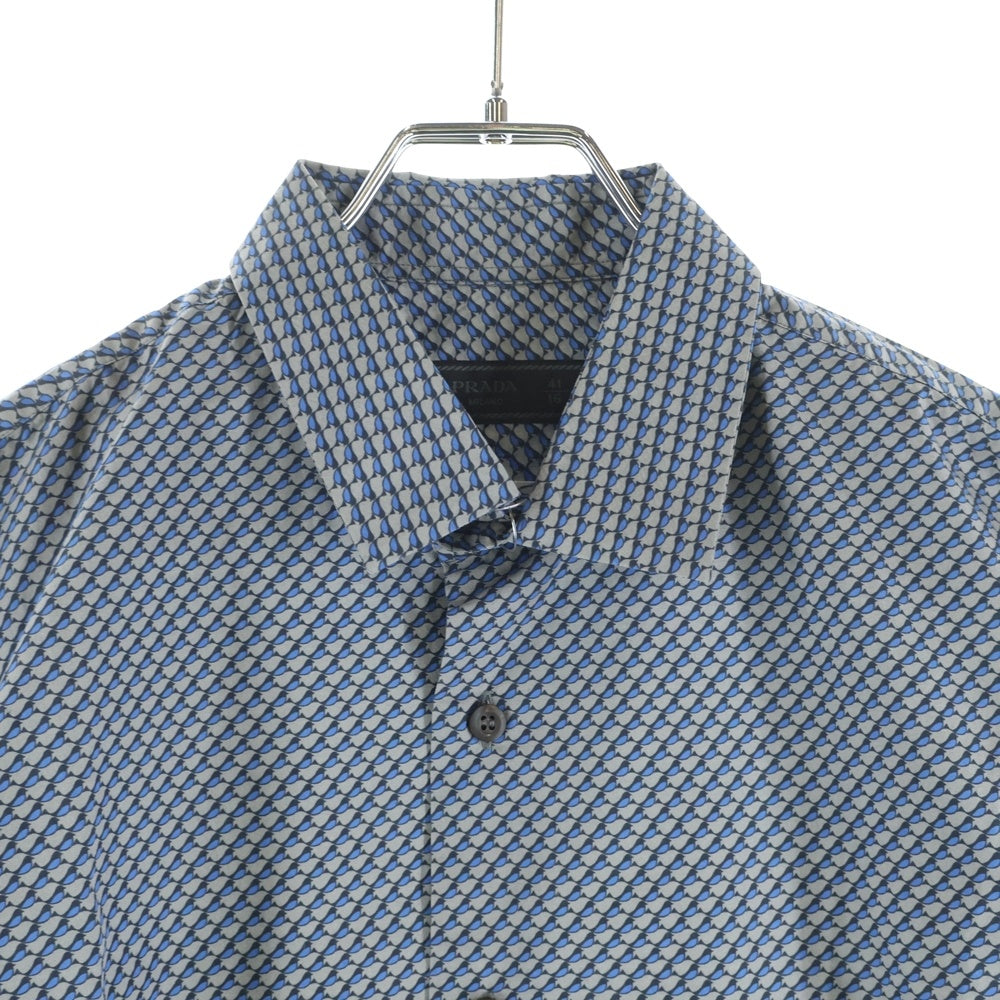 PRADA(プラダ) 総柄長袖シャツ グレー UCM897