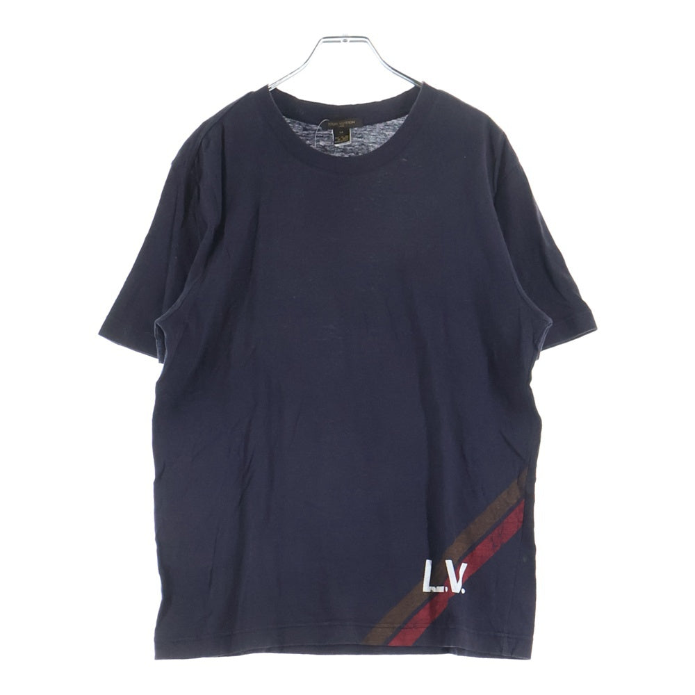 LOUIS VUITTON(ルイヴィトン) LVロゴプリント 半袖Tシャツ ネイビー