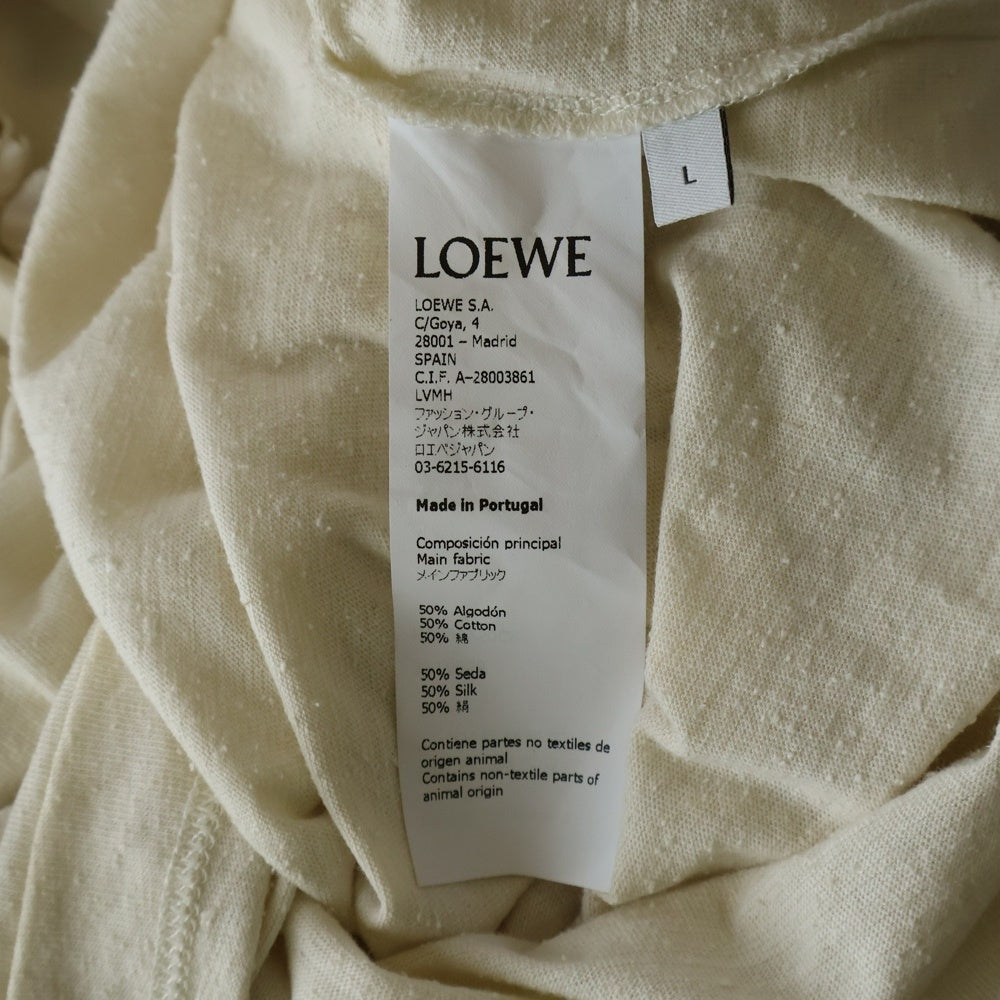 LOEWE(ロエベ) Beach Style T-Shirt アナグラム 半袖Tシャツ アイボリー H6299250CR