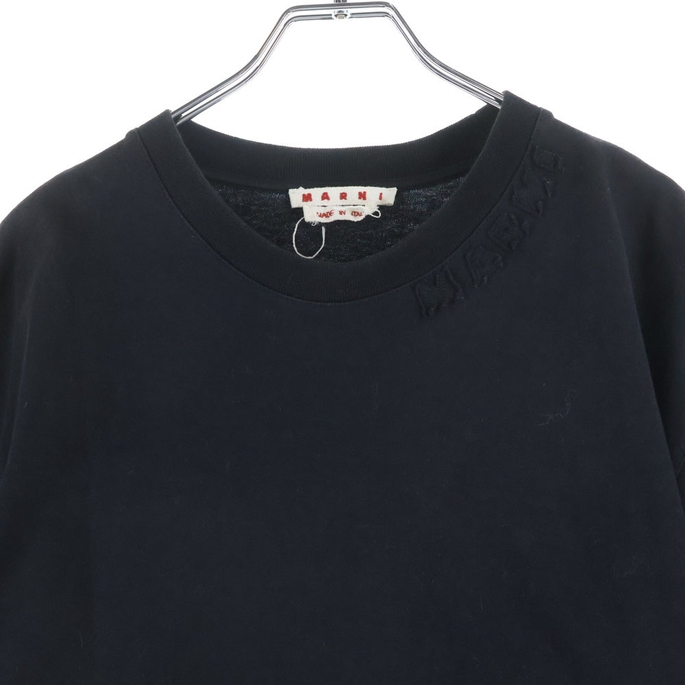 MARNI(マルニ) 25SS T-SHIRT オーガニックコットン オーバーサイズ半袖Tシャツ ホワイト HUMU0287X0 UTC406