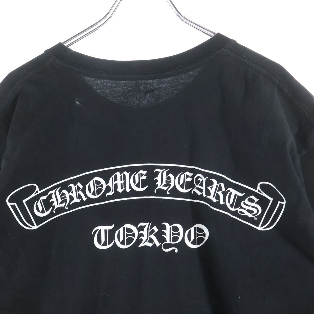 CHROME HEARTS(クロムハーツ) CH T-SHRT TOKYO限定 スクロールラベルプリント 半袖Tシャツ ブラック