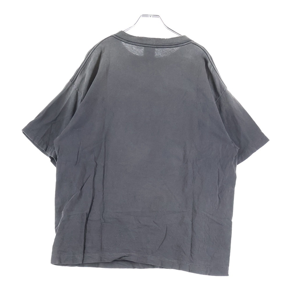 SAINT MICHAEL(セントマイケル) 25SS ×NEIGHBORHOOD STHD SS TEE HOOD ×ネイバーフッド フロントプリント半袖Tシャツ 半袖カットソー グレー SM-HR8-0000-C69