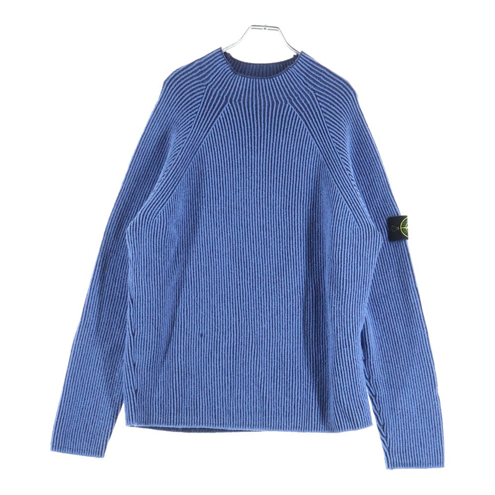 STONE ISLAND(ストーンアイランド) LOGO PATCH MOCK NECK JUMPER ロゴパッチ モックネック ジャンパー ニット ブルー K2S155100023 S00L7