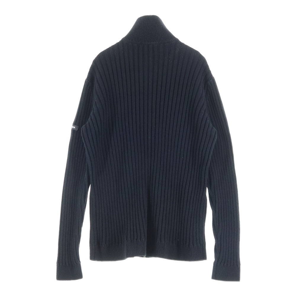 BALENCIAGA(バレンシアガ) ZIPUP KNIT CARDIGAN ジップアップ ニット カーディガン ブラック 852883 T3414