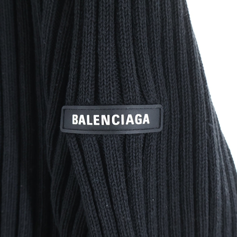BALENCIAGA(バレンシアガ) ZIPUP KNIT CARDIGAN ジップアップ ニット カーディガン ブラック 852883 T3414