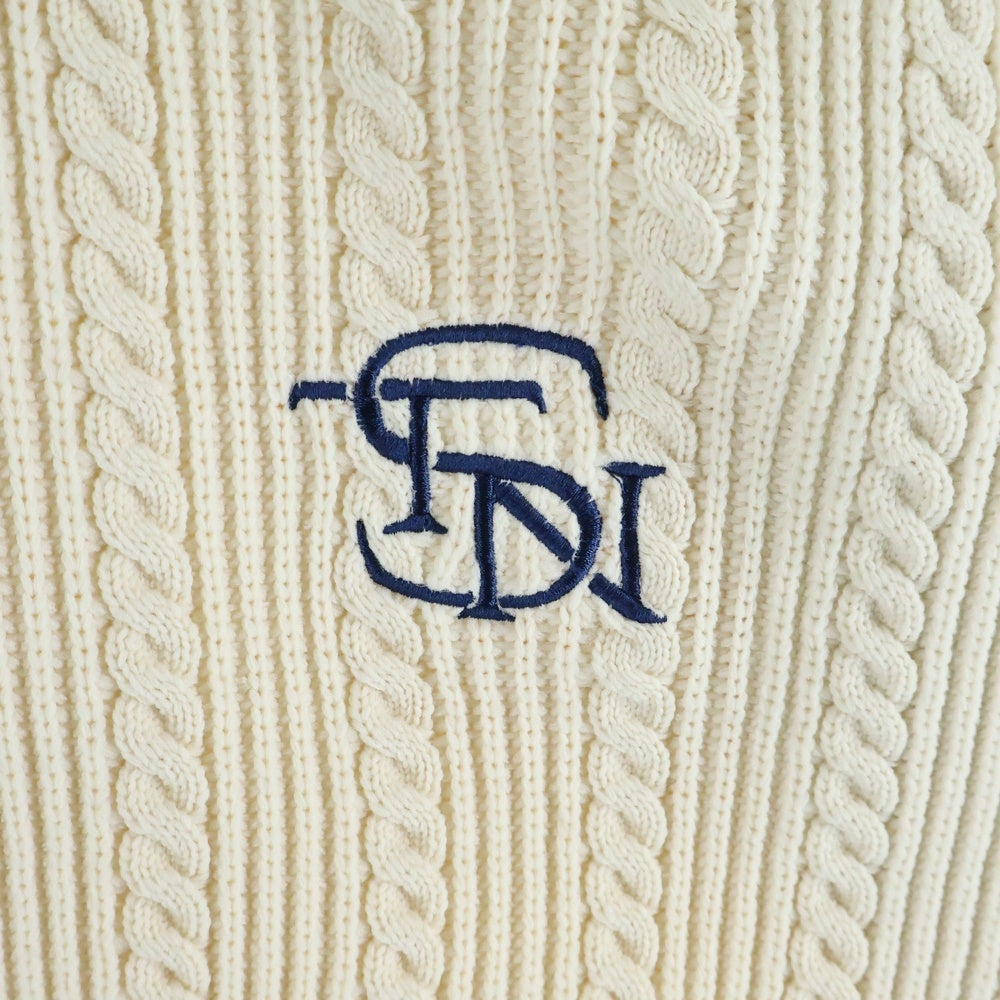 Setinn(セットイン) Ceremony Knit セレモニー Vネック ニット ベージュ