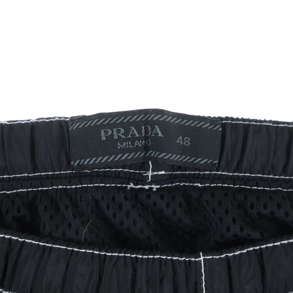 PRADA(プラダ) トライアングルロゴ ナイロンショートパンツ ハーフパンツ ブラック UB333 S221 1WQ9
