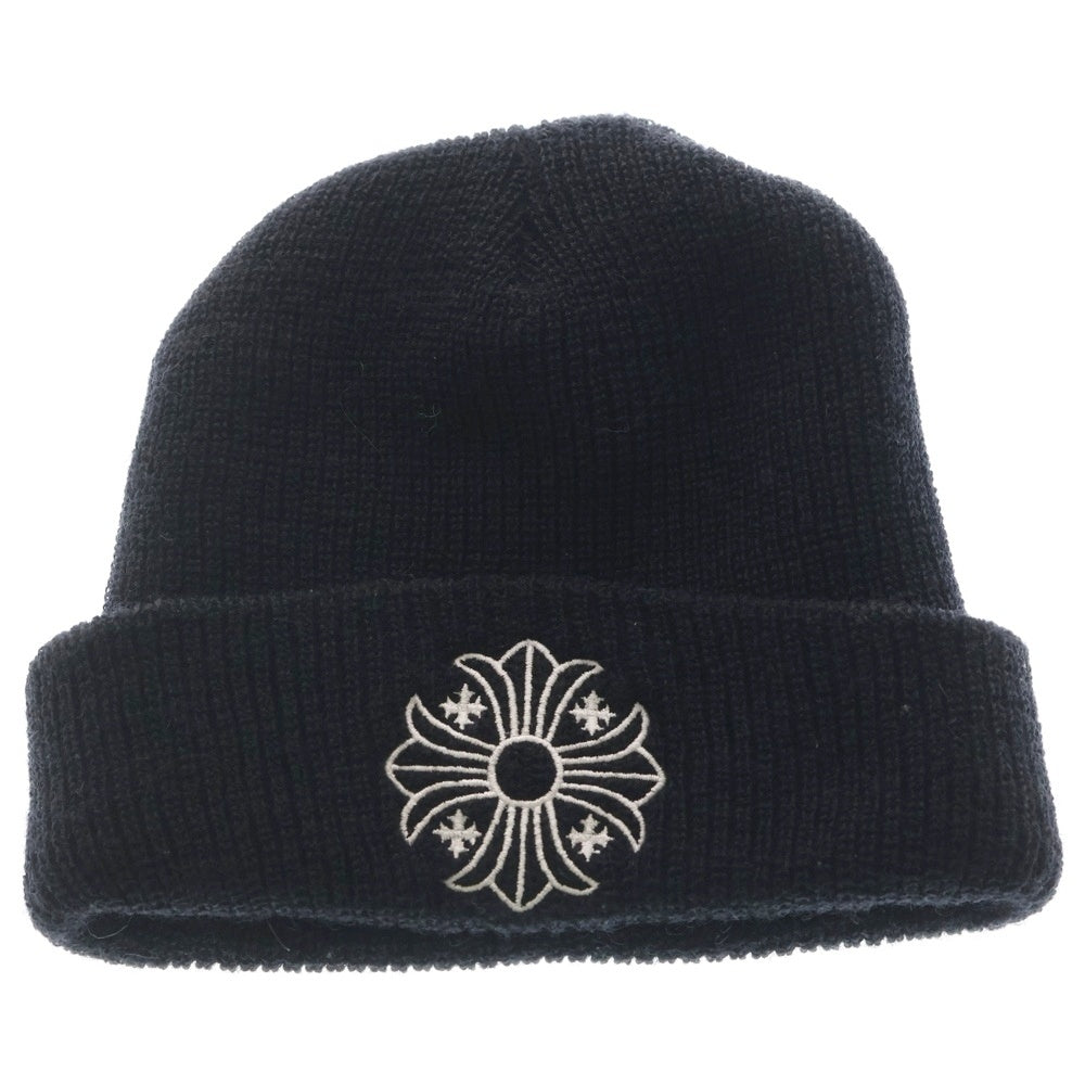 CHROME HEARTS(クロムハーツ) WATCH CAP ワッチキャップ CHロゴ刺繍 ビーニー ニット帽 帽子 ブラック