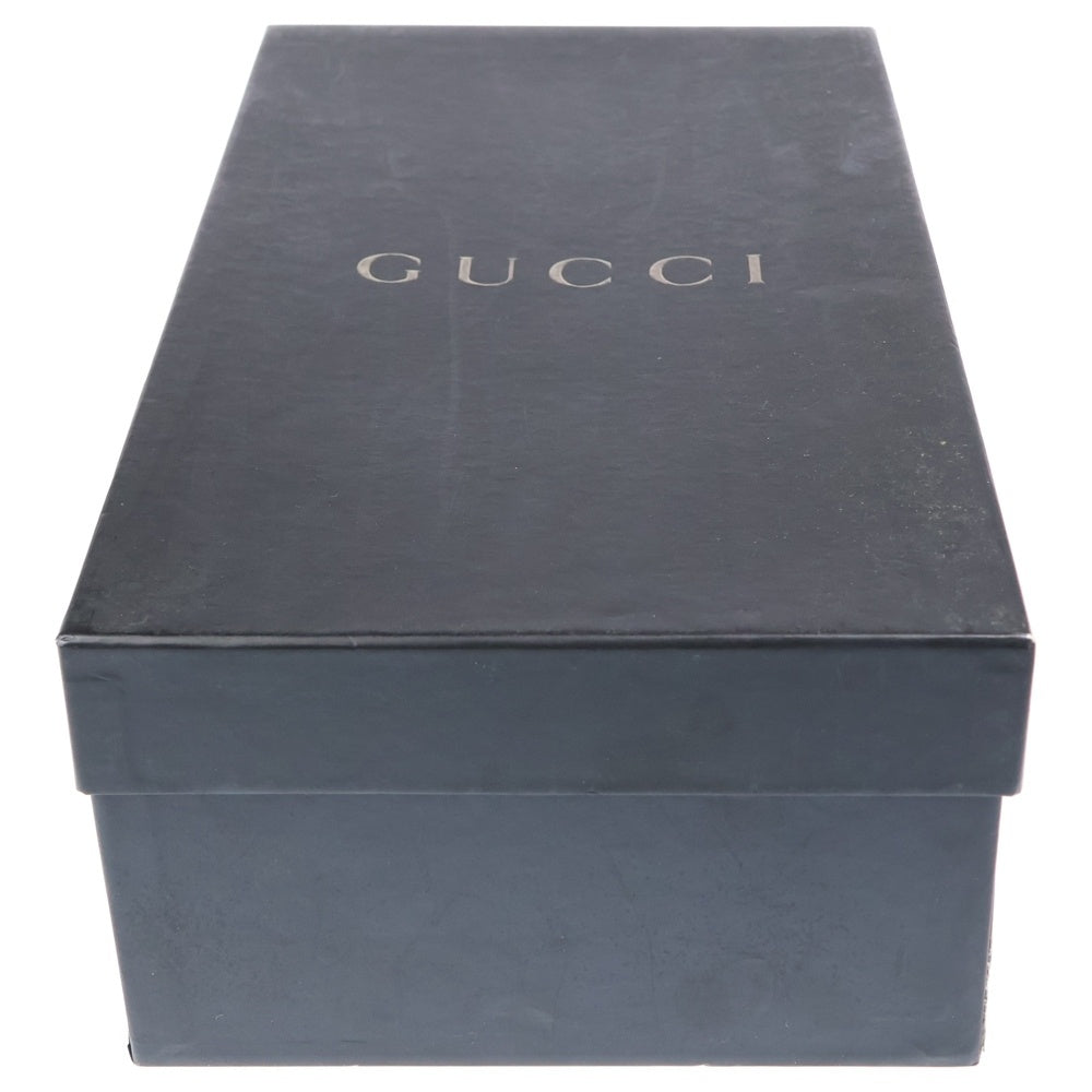 GUCCI(グッチ) スクエアトゥ ホースビット レザーローファー ローカットシューズ ブラック