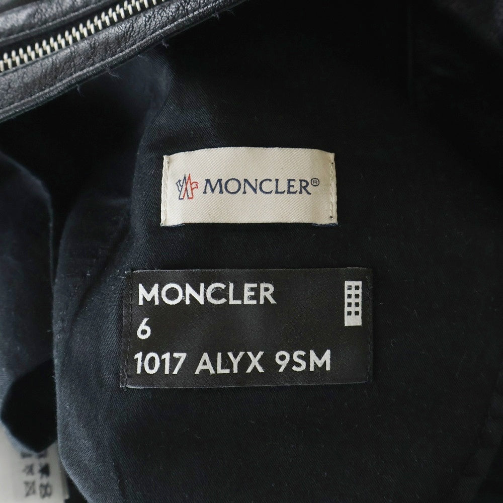 MONCLER(モンクレール) ×ALYX PANTALONE アリクス レザーパンツ ブラック G209Y2A00001