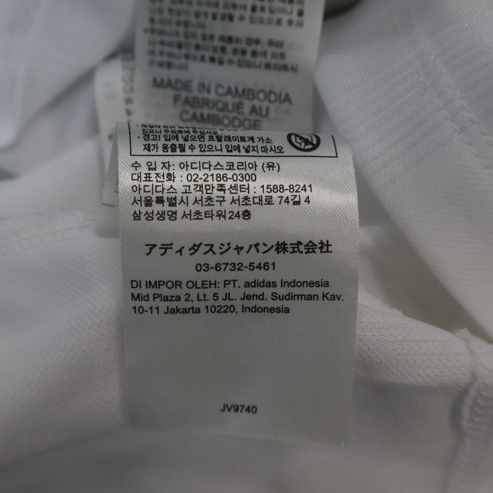 adidas(アディダス) FOOTBALL JACQUARD CROP LONG-SLEEVE フットボール ジャガード クロップ 長袖Tシャツ ホワイト/ブラック JV9740 レディース