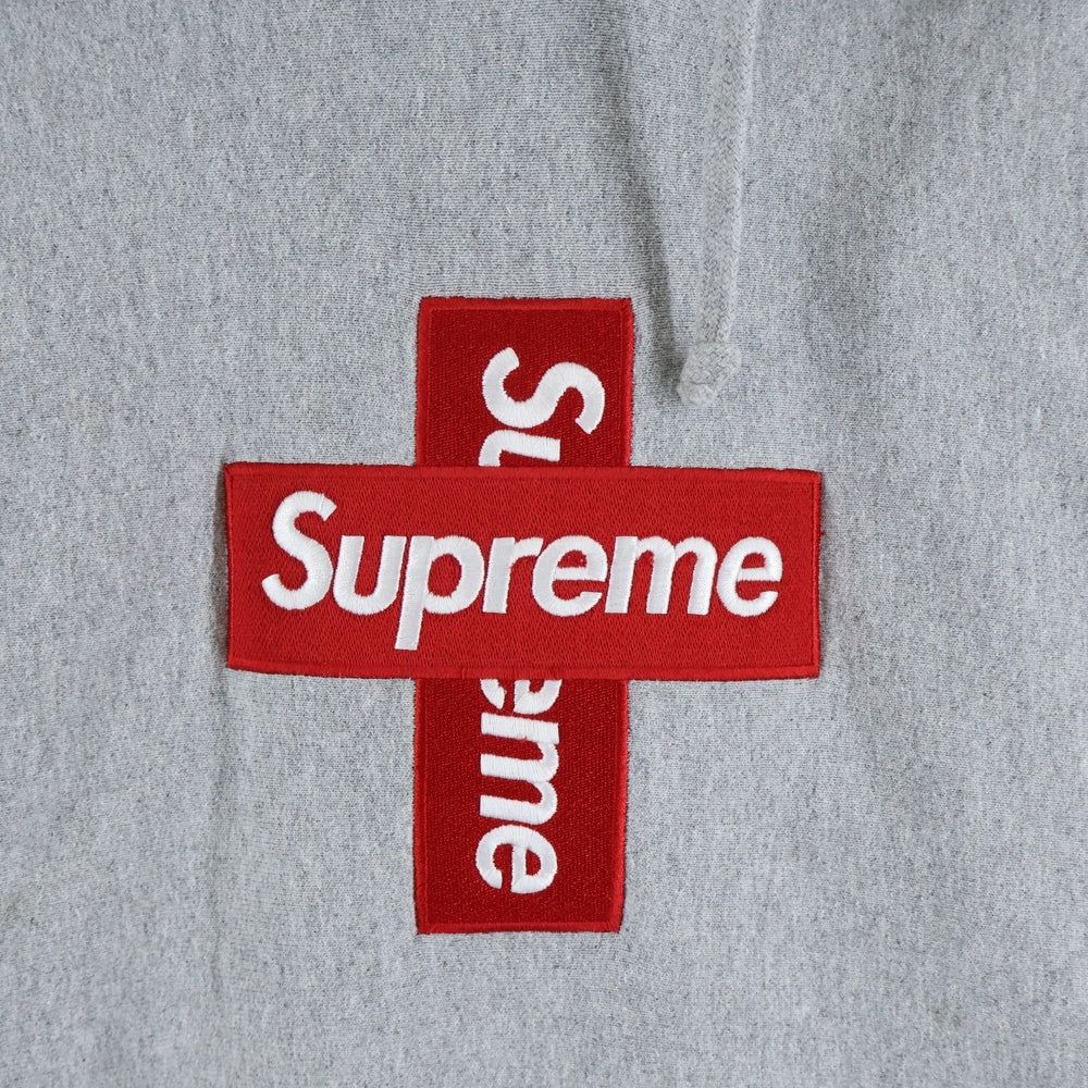 SUPREME(シュプリーム) 20AW Cross Box Logo Hooded Sweatshirt クロス ボックス ロゴ フーデッド スウェットシャツ プルオーバーパーカー グレー