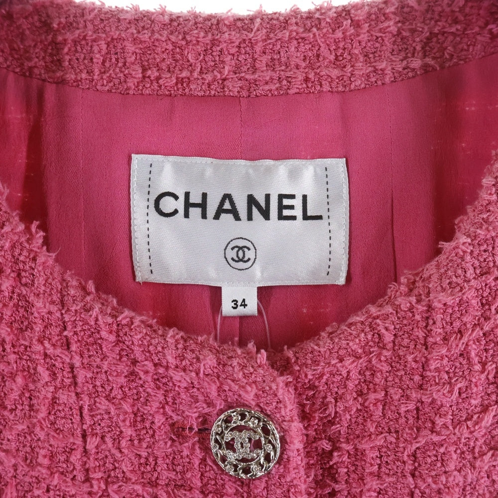 CHANEL(シャネル) Sleeveless Tweed Dress スリーブレス ツイード ドレス レディース ピンク P72576V64359