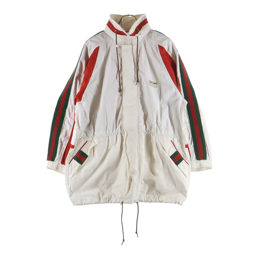 GUCCI(グッチ) Canvas Jacket 裏地メッシュ ジップアップジャケット ホワイト 599933 XDAOX