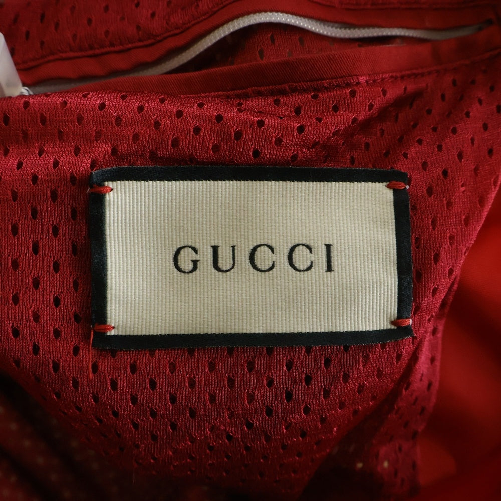 GUCCI(グッチ) Canvas Jacket 裏地メッシュ ジップアップジャケット ホワイト 599933 XDAOX