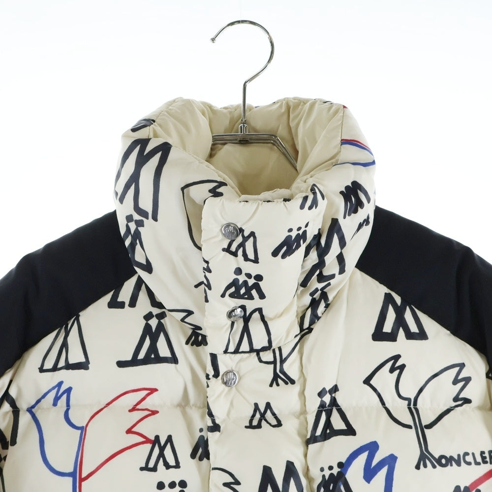 MONCLER(モンクレール) MARENNES GIUBBOTTO 総柄ダウンジャケット アイボリー D20914137685 539F0