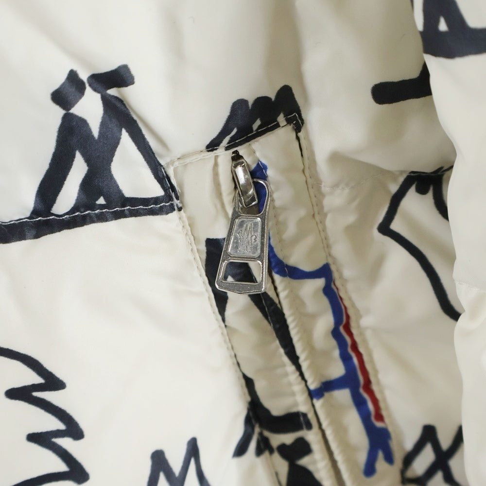 MONCLER(モンクレール) MARENNES GIUBBOTTO 総柄ダウンジャケット アイボリー D20914137685 539F0