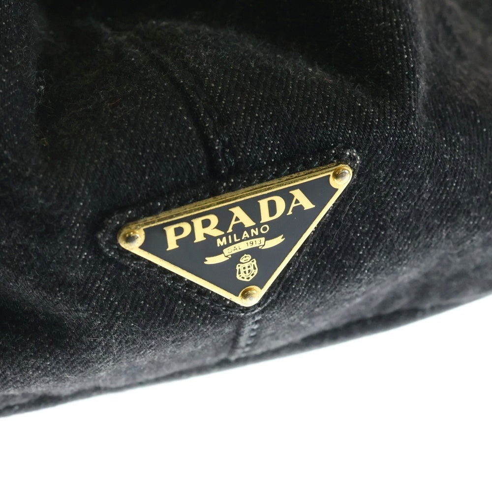 PRADA(プラダ) CANAPA カナパ デニムトートバッグ ハンドバッグ インディゴ レディース