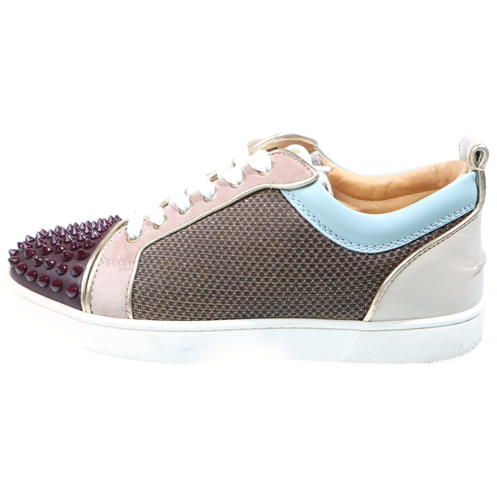 CHRISTIAN LOUBOUTIN(クリスチャンルブタン) Louis Junior Spike Glitter スパイクスタッズ ローカットスニーカー マルチ