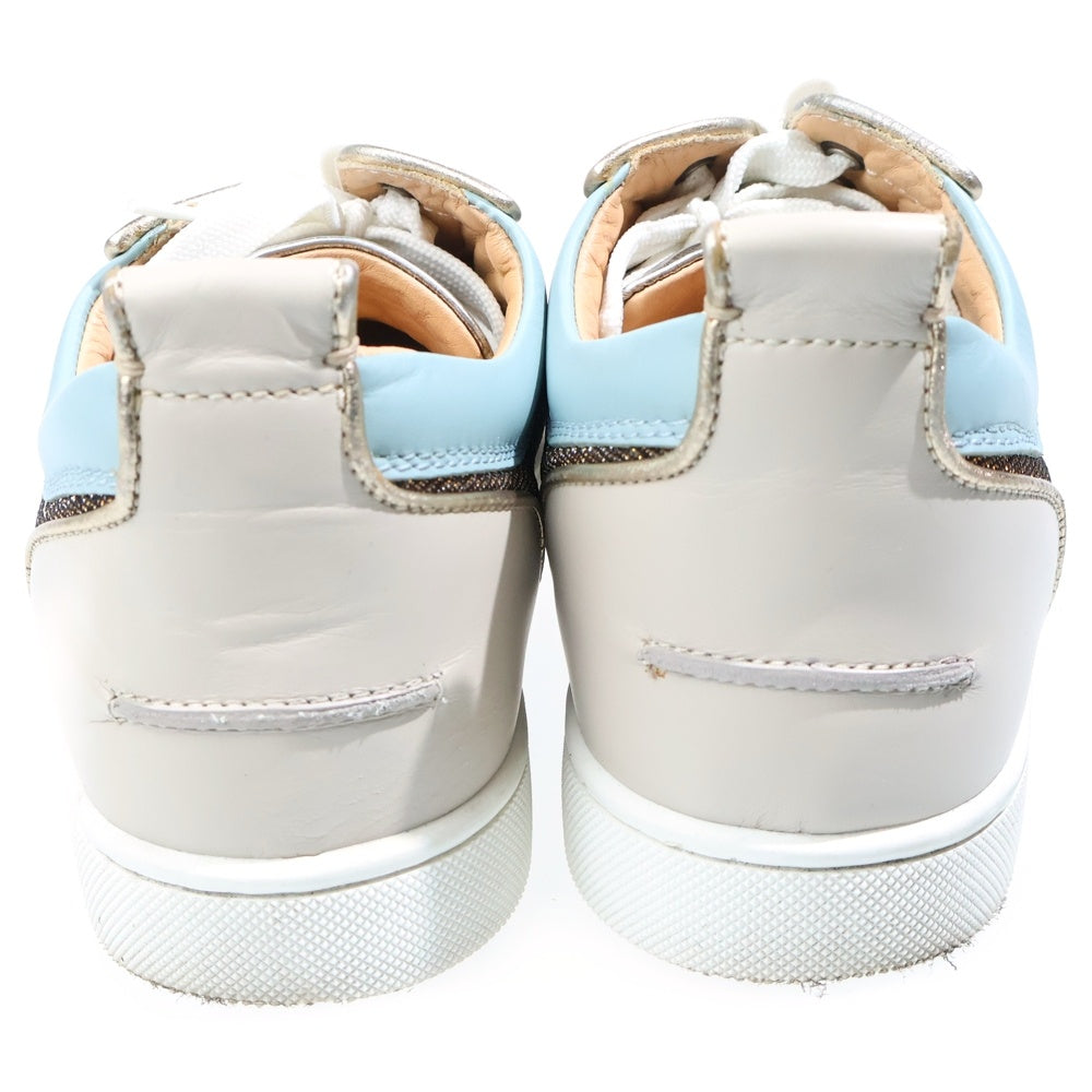 CHRISTIAN LOUBOUTIN(クリスチャンルブタン) Louis Junior Spike Glitter スパイクスタッズ ローカットスニーカー マルチ