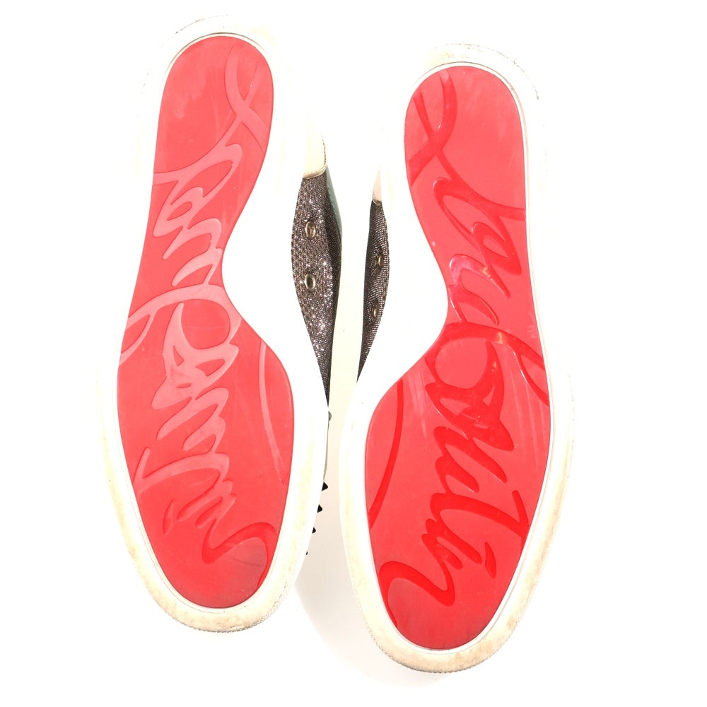 CHRISTIAN LOUBOUTIN(クリスチャンルブタン) Louis Junior Spike Glitter スパイクスタッズ ローカットスニーカー マルチ