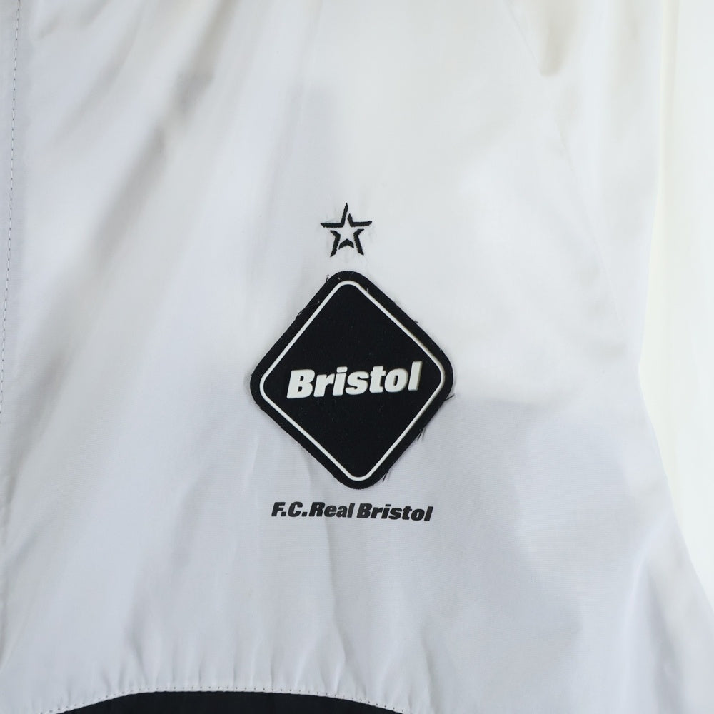 F.C.R.B./F.C.Real Bristol/FCRB(エフシーアールビー/エフシーレアルブリストル) 20AW VENTILATION TRACK JACKET ナイロンジャケット ブラック/ホワイト FCRB-202022