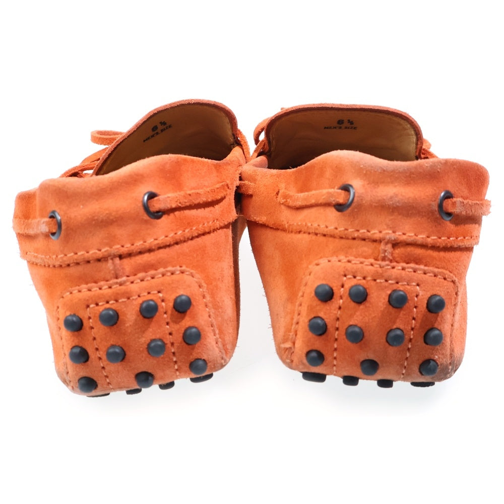 TOD'S(トッズ) Gommino ゴンミーニ スウェード モカシン ドライビングシューズ ドレスシューズ オレンジ