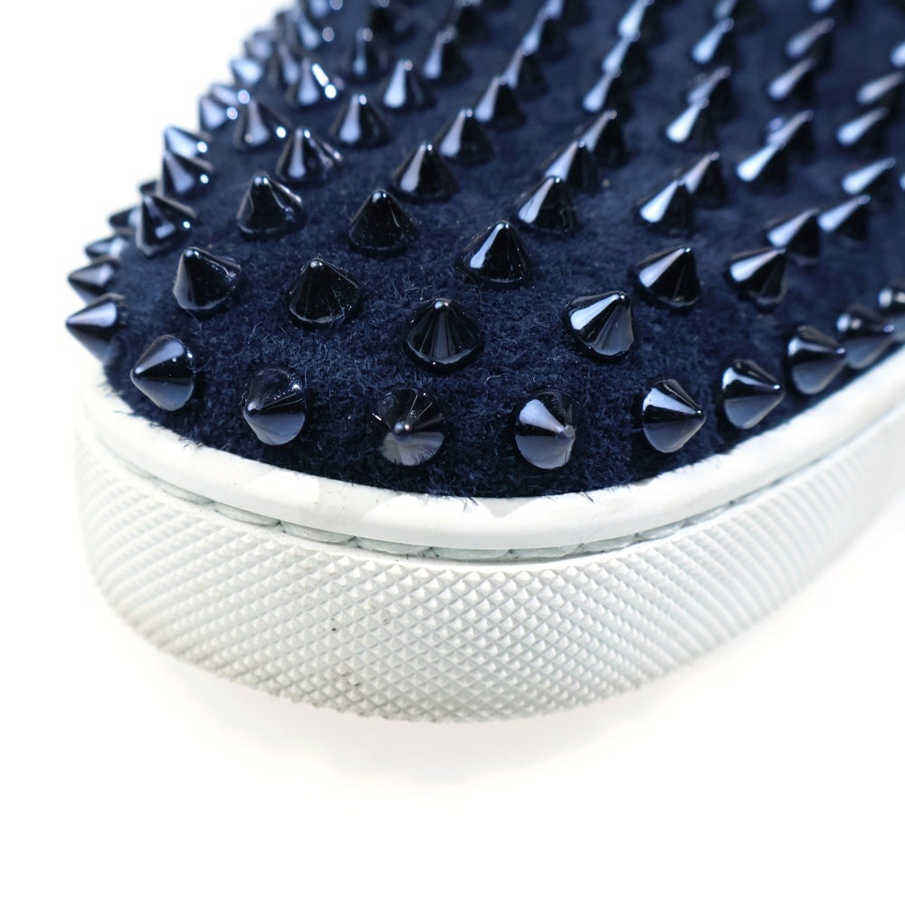 CHRISTIAN LOUBOUTIN(クリスチャンルブタン) Roller Boat スパイクスタッズ ローカットスニーカー ネイビー