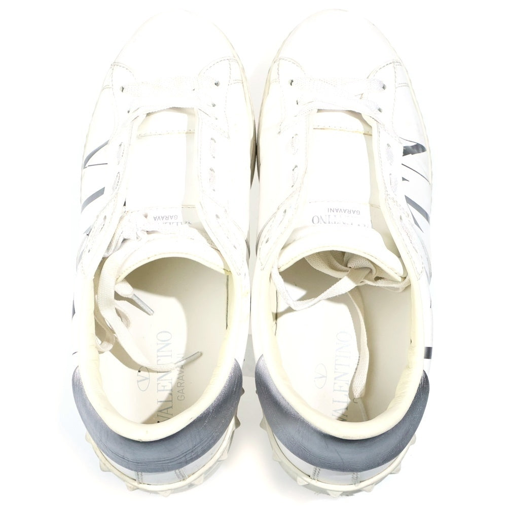 VALENTINO GARAVANI(ヴァレンチノガラヴァーニ) VLTN Sneaker オープン ロックスタッズ ローカットスニーカー ホワイト TU830Y2