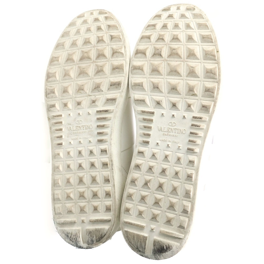 VALENTINO GARAVANI(ヴァレンチノガラヴァーニ) VLTN Sneaker オープン ロックスタッズ ローカットスニーカー ホワイト TU830Y2
