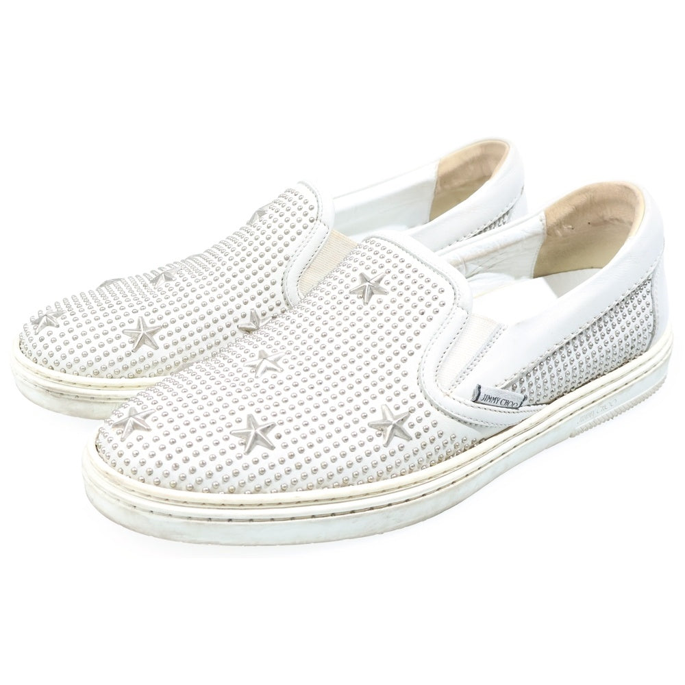 JIMMY CHOO(ジミーチュウ) スタッズ スリッポン レザー