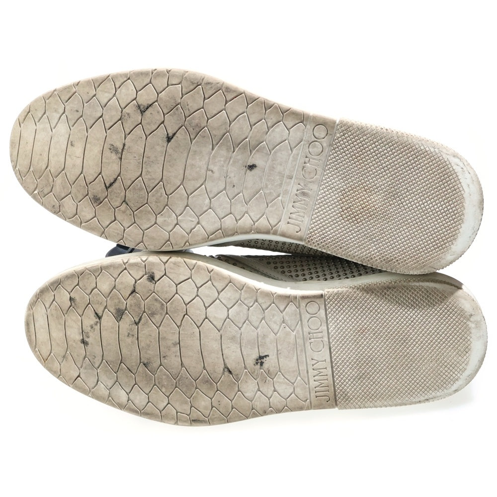 JIMMY CHOO(ジミーチュウ) スタッズ スリッポン レザーローカットスニーカー ホワイト