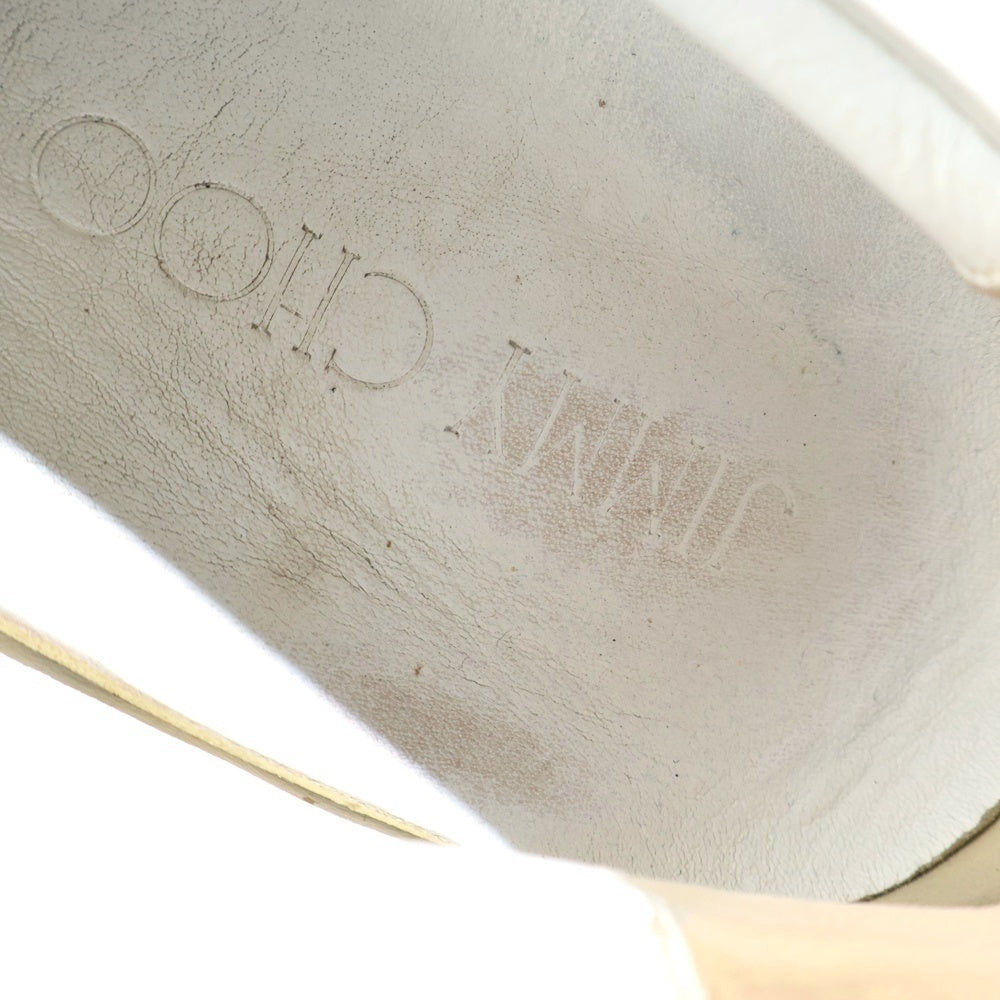 JIMMY CHOO(ジミーチュウ) スタッズ スリッポン レザーローカットスニーカー ホワイト