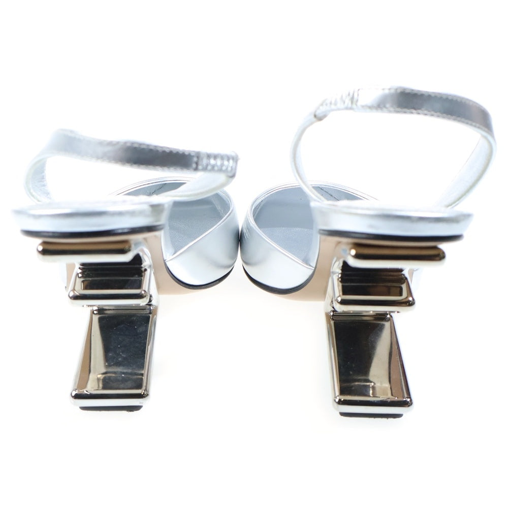 FENDI(フェンディ) ファースト スリングバック パンプス シルバー レディース