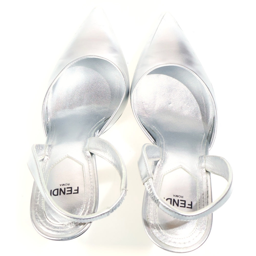 FENDI(フェンディ) ファースト スリングバック パンプス シルバー レディース