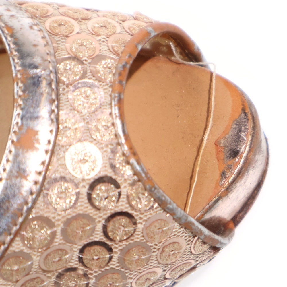 CHRISTIAN LOUBOUTIN(クリスチャンルブタン) Mirabella スパンコール装飾 パンプス ベージュ レディース