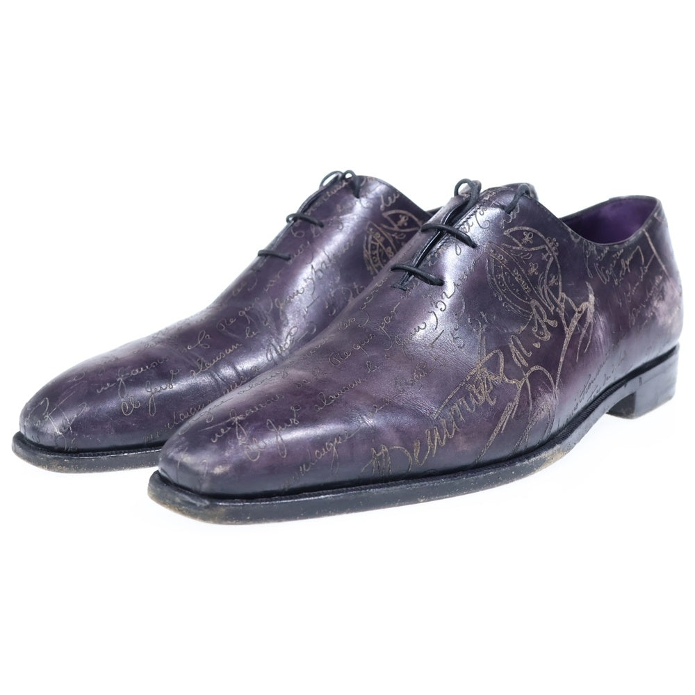 Berluti(ベルルッティ) スクリット カリグラフィ レザードレスシューズ 革靴 ブラウン