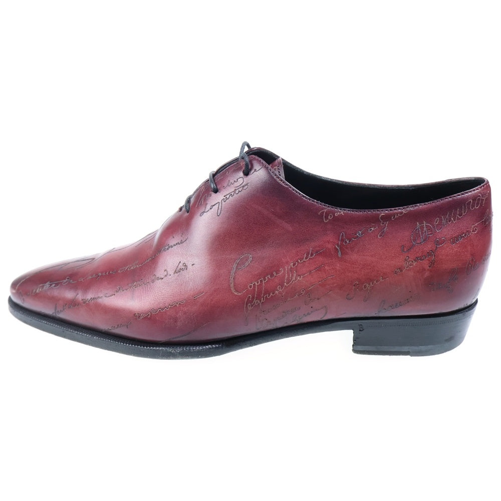 Berluti(ベルルッティ) スクリット カリグラフィ レザードレスシューズ 革靴 バーガンディ
