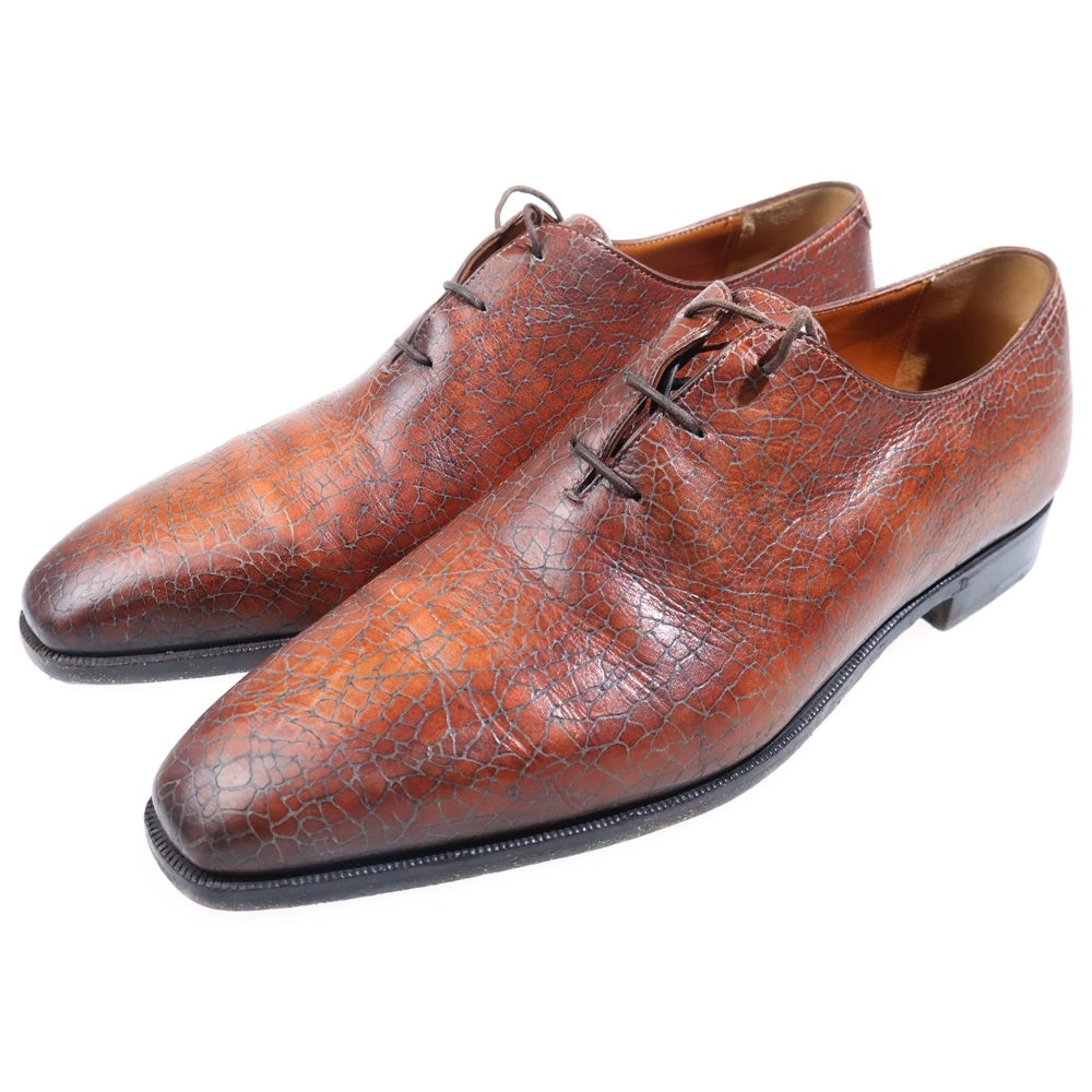 Berluti(ベルルッティ) クラック加工 レザードレスシューズ 革靴 ブラウン