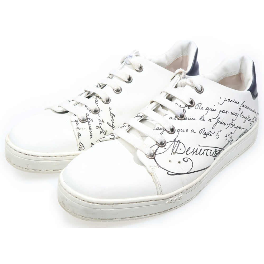 Berluti(ベルルッティ) プレイタイム スクリット カリグラフィ ローカットスニーカー ホワイト