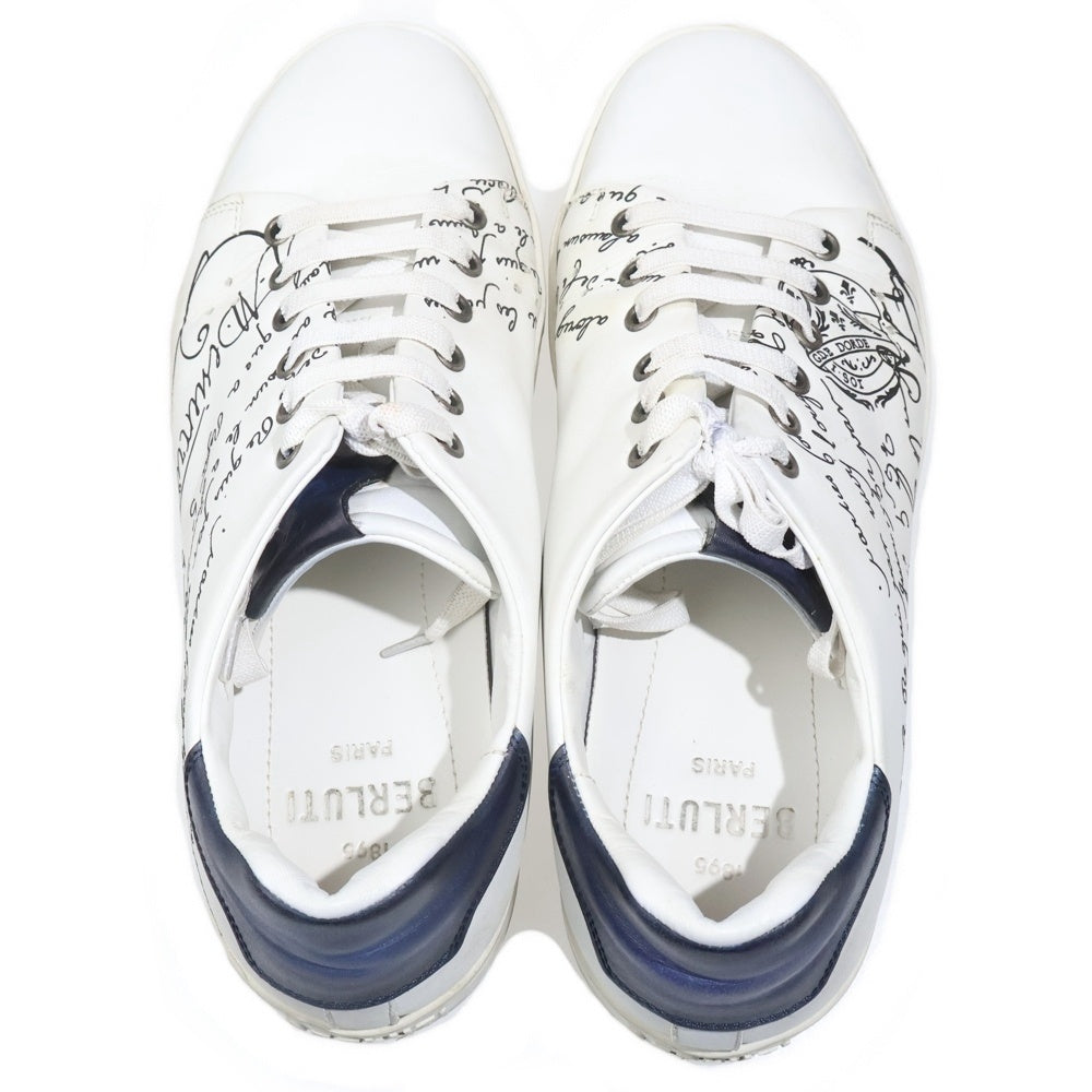 Berluti(ベルルッティ) プレイタイム スクリット カリグラフィ ローカットスニーカー ホワイト